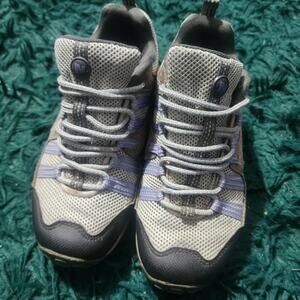 Merrell Women’s Hiking Shoes Size 5 Gray Purple Trail Outdoor Comfort